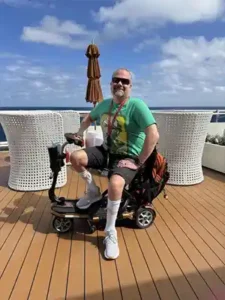 Mobility on a cruise ship.