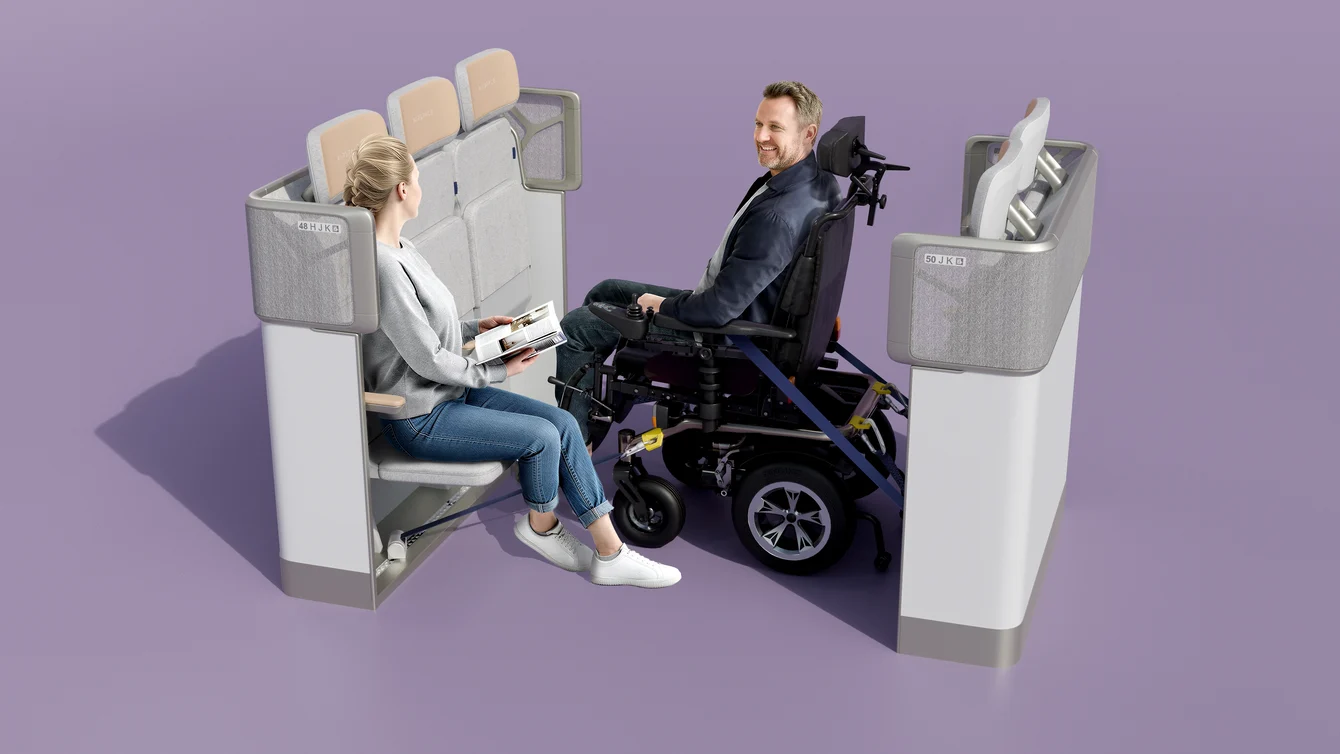 AirBusConcept Airspace U Suite aircraft cabin wheelchair