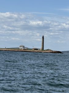A lighthouse off Frenchman Bay in Maine. 